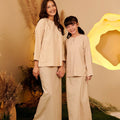 The Secret Garden Girl Kurung Top Sand - Umbi