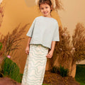 The Secret Garden Girl Pair Pockets Boxy Blouse Dusty Blue - Umbi