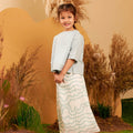 The Secret Garden Girl Pair Pockets Boxy Blouse Dusty Blue - Umbi