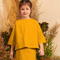 The Secret Garden Girl Pair Pockets Boxy Blouse Mustard - Umbi