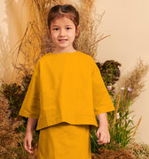 The Secret Garden Girl Pair Pockets Boxy Blouse Mustard - Umbi