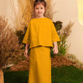 The Secret Garden Girl Pair Pockets Boxy Blouse Mustard - Umbi