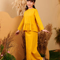 The Secret Garden Girl Petit Ruffle Blouse Mustard - Umbi