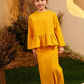 The Secret Garden Girl Petit Ruffle Blouse Mustard - Umbi
