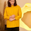 The Secret Garden Men Collar Kurta Mustard - Umbi
