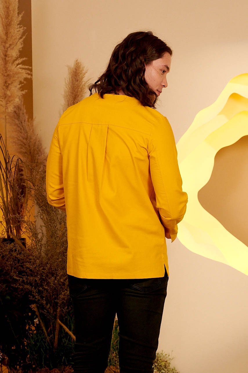 The Secret Garden Men Kurta Mustard - Umbi