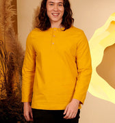 The Secret Garden Men Kurta Mustard - Umbi