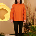 The Secret Garden Men Kurta Orange - Umbi