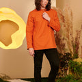 The Secret Garden Men Kurta Orange - Umbi