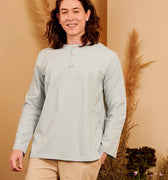 The Secret Garden Men Kurta Top Dusty Blue - Umbi