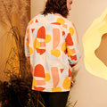 The Secret Garden Men Kurta Top Pebbles Print - Umbi