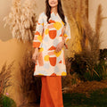 The Secret Garden Women Long Kurung Blouse Pebbles Print - Umbi