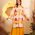 The Secret Garden Women Long Kurung Blouse Pebbles Print - Umbi