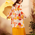 The Secret Garden Women Long Kurung Blouse Pebbles Print - Umbi