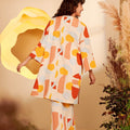 The Secret Garden Women Long Kurung Blouse Pebbles Print - Umbi