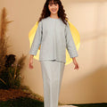 The Secret Garden Women Pair Pockets Boxy Blouse Dusty Blue - Umbi