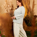The Secret Garden Women Pair Pockets Boxy Blouse Dusty Blue - Umbi