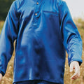 The Shawwal Collection Boy Baju Melayu Set Royal Blue Satin - Umbi