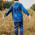 The Shawwal Collection Boy Baju Melayu Set Royal Blue Satin - Umbi
