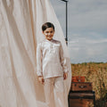 The Shawwal Collection Boy Baju Melayu Set Sand Satin - Umbi