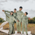 The Shawwal Collection Men Baju Melayu Set Matcha Green Satin - Umbi