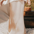 The Shawwal Collection Women Mermaid Skirt Sand Satin - Umbi