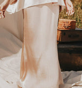 The Shawwal Collection Women Mermaid Skirt Sand Satin - Umbi