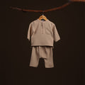 The Warisan Raya Baby Baju Melayu Set Caramel - Umbi