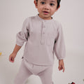 The Warisan Raya Baby Baju Melayu Set Pink - Umbi
