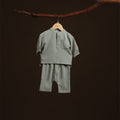 The Warisan Raya Baby Baju Melayu Set Sage Green - Umbi