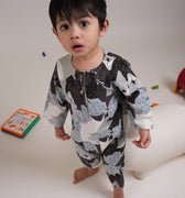 The Warisan Raya Baby Jumpsuit Bunga Raya Print - Umbi