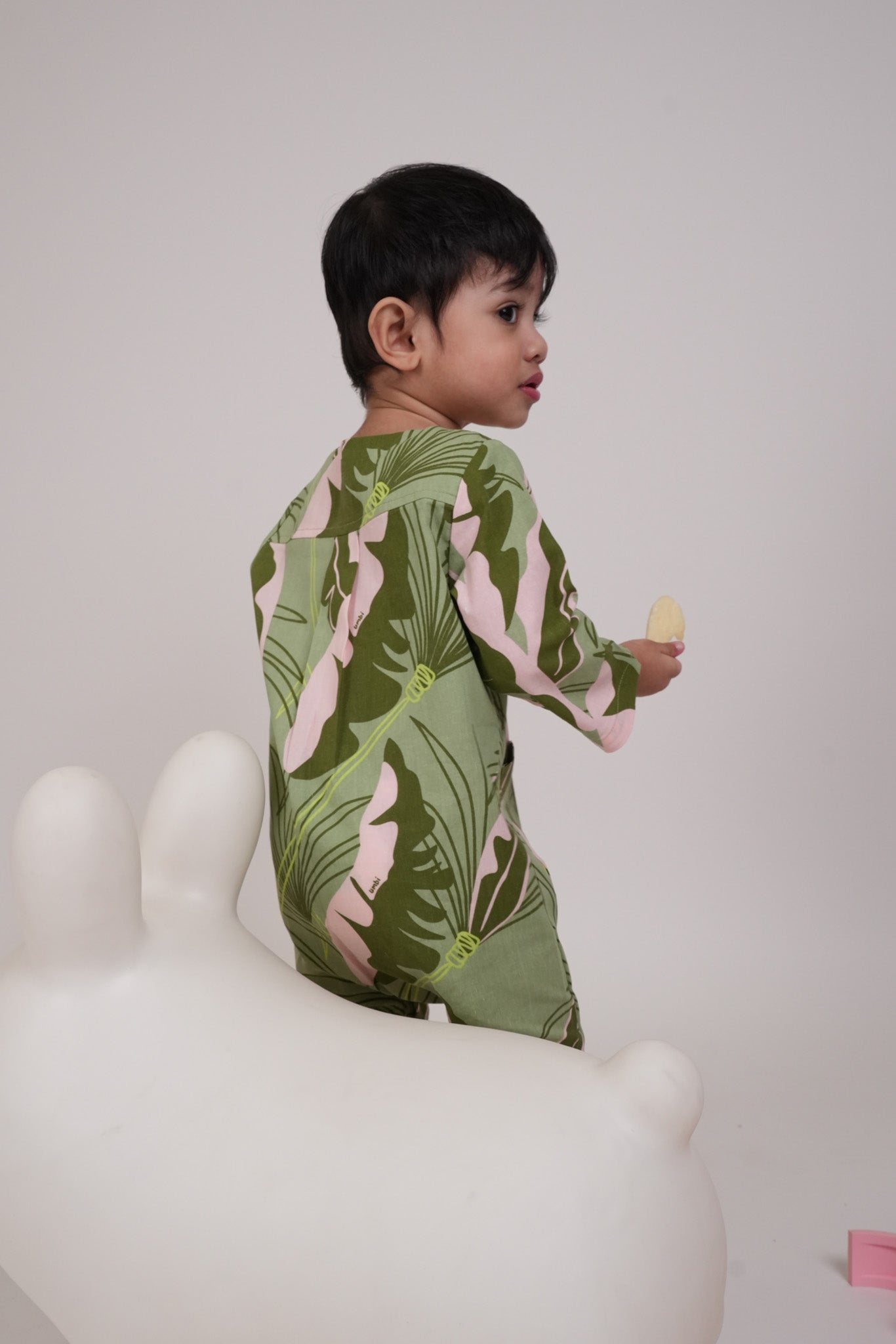 The Warisan Raya Baby Jumpsuit Estate Print