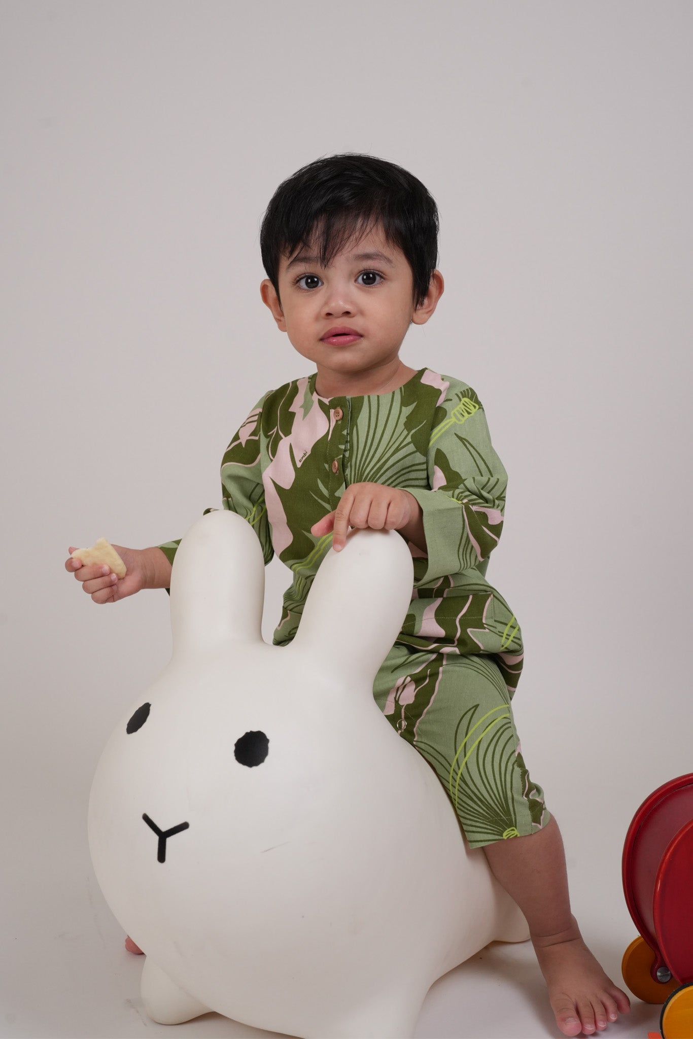 The Warisan Raya Baby Jumpsuit Estate Print - Umbi