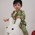 The Warisan Raya Baby Jumpsuit Estate Print - Umbi