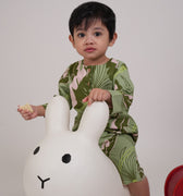The Warisan Raya Baby Jumpsuit Estate Print - Umbi