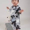 The Warisan Raya Baby Kurung Dress Bunga Raya Print - Umbi