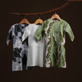 variety of lookbook baby kurung dress print; bunga raya, white, estate print