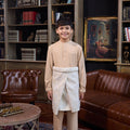 The Warisan Raya Boy Baju Melayu Set Caramel - Umbi