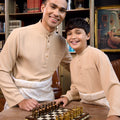 The Warisan Raya Boy Baju Melayu Set Caramel - Umbi