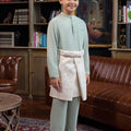 The Warisan Raya Boy Baju Melayu Set Sage Green - Umbi