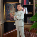 The Warisan Raya Boy Baju Melayu Set Sage Green - Umbi
