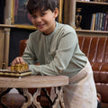 The Warisan Raya Boy Baju Melayu Set Sage Green - Umbi