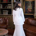 The Warisan Raya Girl Fitted Kurung Set Checked White - Umbi