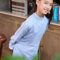 The Warisan Raya Girl Jasmine Kurung Set Blue Polka Dot - Umbi