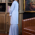 The Warisan Raya Girl Jasmine Kurung Set Blue Polka Dot - Umbi