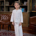 The Warisan Raya Girl Kurung Top White - Umbi