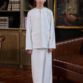 The Warisan Raya Girl Kurung Top White - Umbi