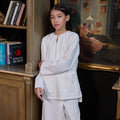 The Warisan Raya Girl Kurung Top White - Umbi