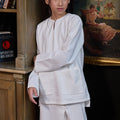 The Warisan Raya Girl Kurung Top White - Umbi