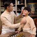 The Warisan Raya Men Baju Melayu Set Caramel - Umbi
